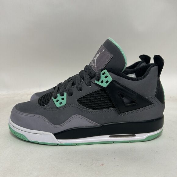 Nike Shoes Air Jordan 4 Retro BG “Green Glow” 2024 - Picture 6 of 8